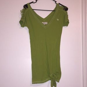 Abercrombie & Fitch Lime Green T-Shirt Dress